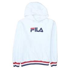 FILA Mens White Logo Pullover