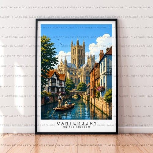 Canterbury england unframed - canterbury,