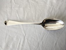 Georgian Scottish Sterling Silver Hanoverian NO Rattail Table Spoon Edn 1778 77g