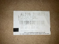 Old alton towers entry - entry, ticket
