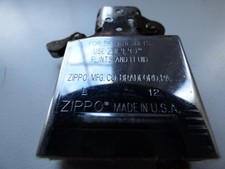 ZIPPO INSERT USED L 12 FROM DECEMBER  2012 PLEASE SEE PICTURES