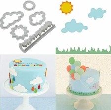 5 Pcs SUN GRASS CLOUD Fondant