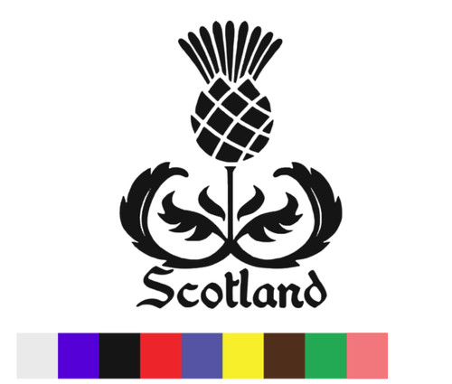 Scottish thistle car camper - scottish,