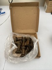 50  brown wooden spools 2”