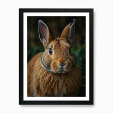 Rabbit Portrait Art Print