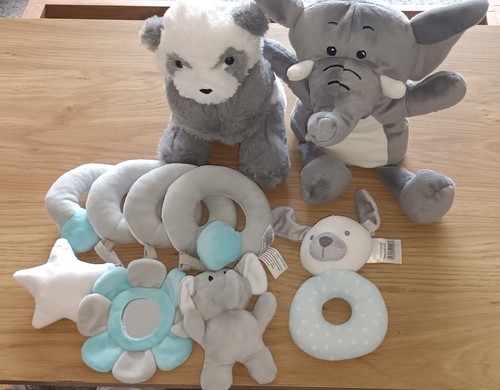 Bundle baby teddy - 4, rattle