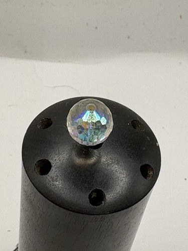 Vintage crystal hat pin - hat, (420)