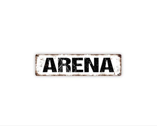 Arena metal sign horse - |,