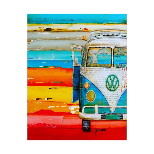 Vintage retro camper van - vintage,