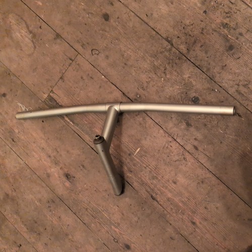 Vintage retro steel handlebars - steel,