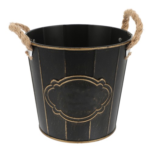 Country metal flower vase - country,