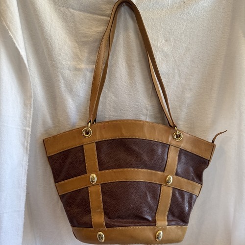 Leather handbag brown large - handbag,