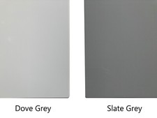 Kitchen Unit Cupboard Cabinet Matt Vinyl Wrapped Light Dove Grey Doors & Drawers