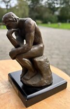 Vintage, lovely patina Bronze Figure, “The Thinker”~Rodin~14.5cm tall