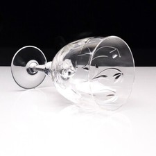 Stuart Crystal Minuet Cut Large Wine Glass Glasses 6 1/2" 16.5 cm Tall