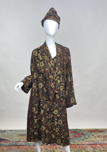 Antique 1920s gold lamé silk - antique,