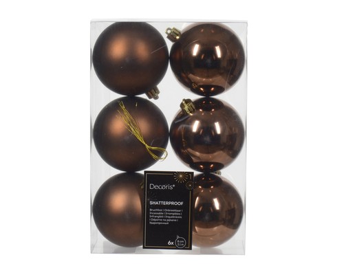 Brown coffee christmas baubles - coffee,