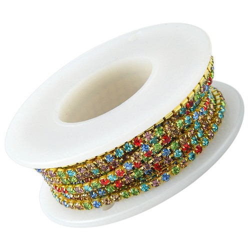 Durable rhinestone chain trim - durable,