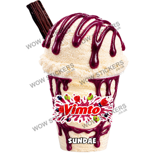 Ice cream van sticker - ice, vimto
