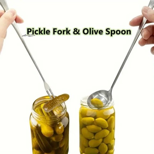 2pcs stainless steel long - stainless,