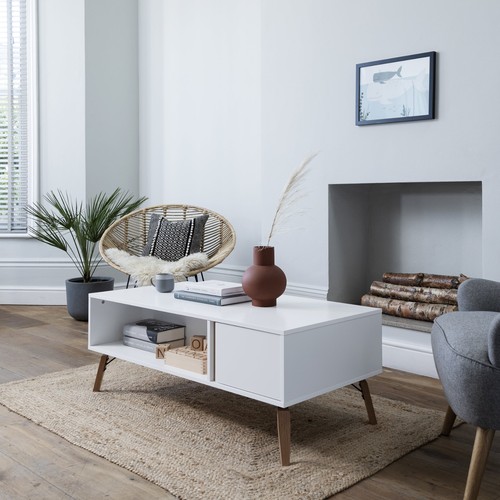 Otto coffee table with storage - coffee,