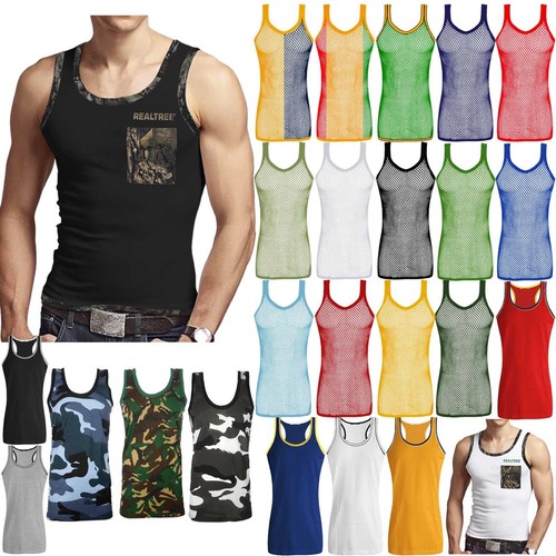 Mens vests cotton - tank, tops