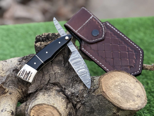 Handmade damascus razor with - handmade,