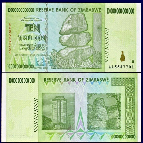 Zimbabwe trillion dollars - zimbabwe,