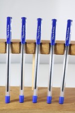 5 x Paper Mate Comfort Hold Capped Blue 0.7mm Ballpoint Pens