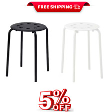 Ikea MARIUS Bar Stool Multi Purpose Kitchen Breakfast Bar Bathroom White &Black.