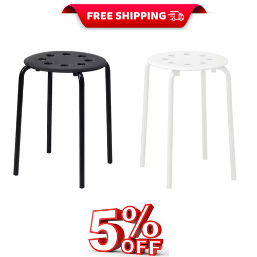 Ikea bar stool white black - ikea,