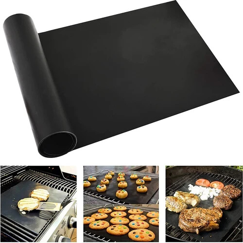 Bbq grill mat teflon heavy - mat,