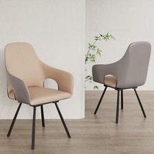 Set of 2 Swivel Dining Chairs