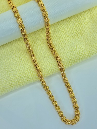 Gold plated thick mala chain - mala,