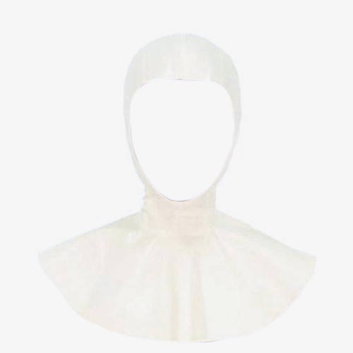 White latex hood - latex,