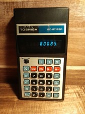 Vintage 1970's Toshiba BC-8112SR Electronic LED Calculator. Working And Boxed.