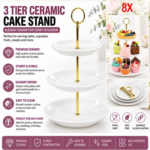 Cake stand tier round - tier,