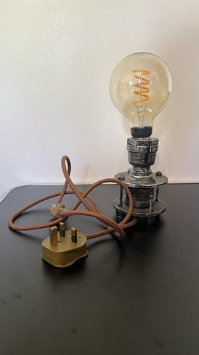 Industrial steampunk lamp - industrial, w/