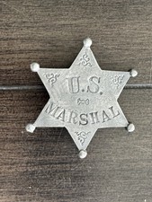 Pewter US Marshal Badge Star