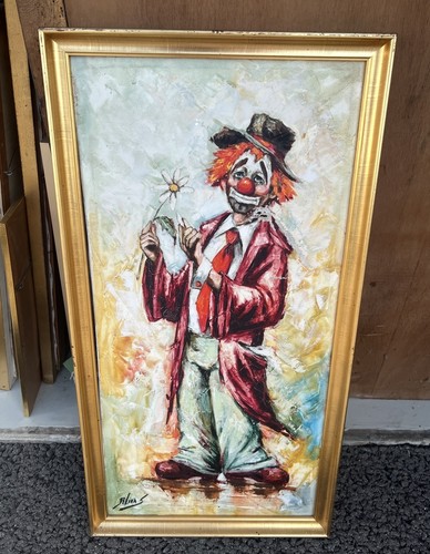 Framed and signed oil - framed,