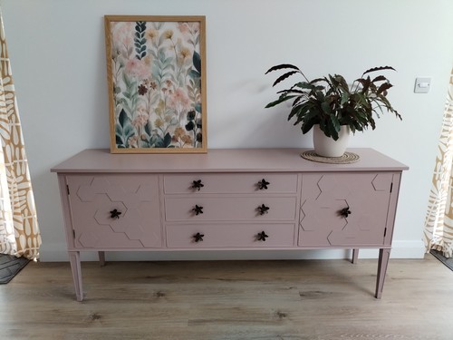 Upcycled pink sideboard - upcycled,