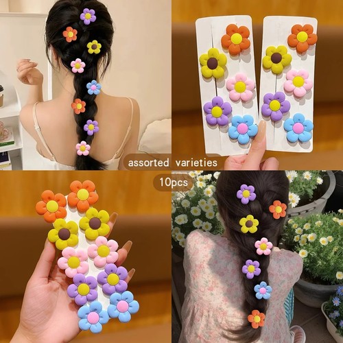 10pcs honey girl floral hair - 10pcs,