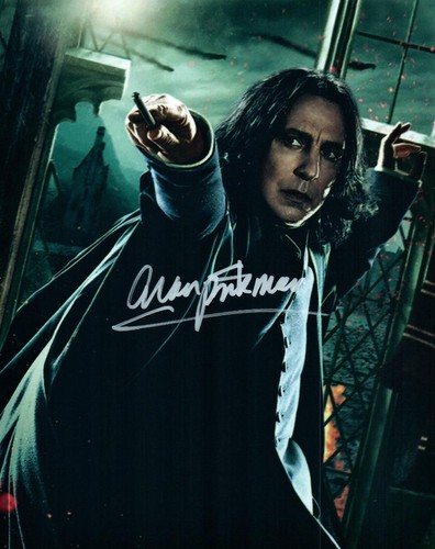 Alan rickman signed 8x10 - alan,