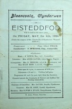 Blaenconin Clynderwen 1934