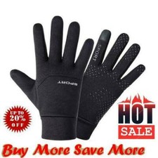 Football Gloves Kids Boys Waterproof Thermal Grip Outfield Player Field Hot S4B5