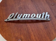 Plymouth Grille Script Emblem