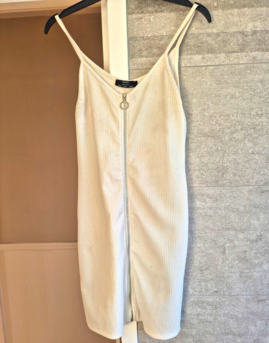 Bershka white ribbed - bershka,