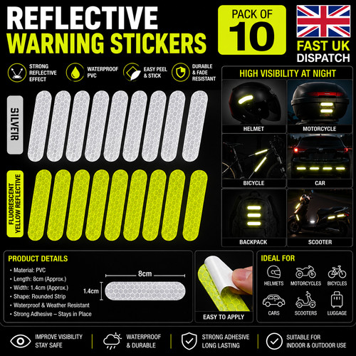 Pcs reflective helmet - 10,