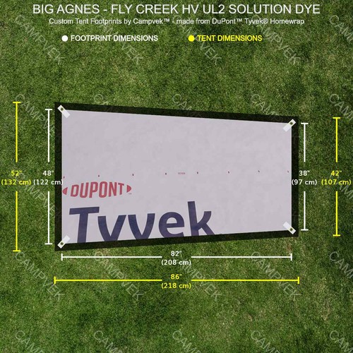 Tyvek footprint for the big - tyvek,
