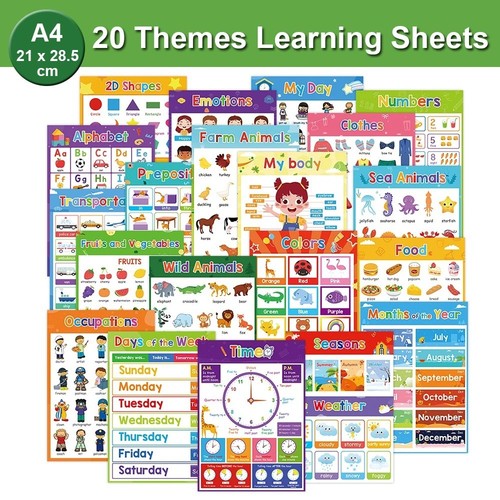 Pack alphabet poster - 20,